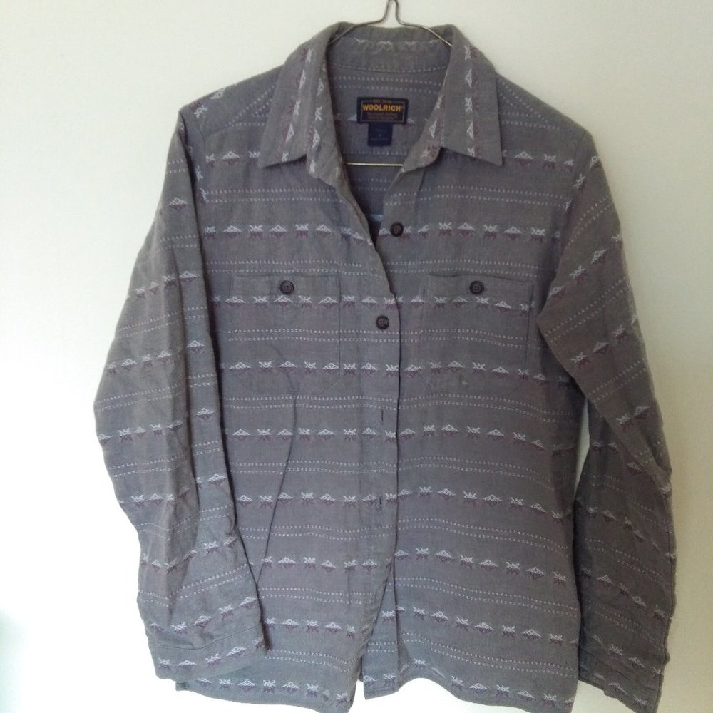 Woolrich Women's Grey Button Down